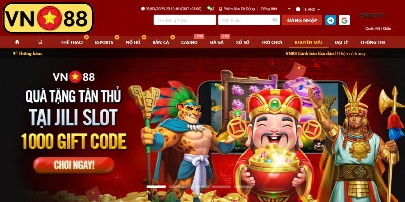 Tặng code thả ga với giá trị lên đến 100K
