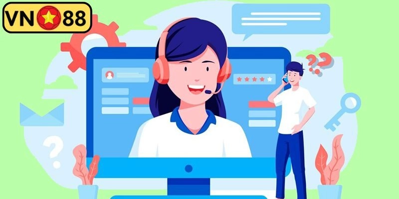 Liên hệ VN88 qua Live Chat rất nhanh chóng