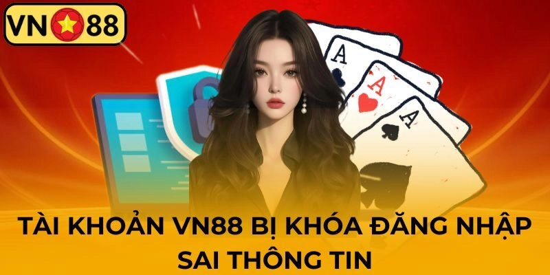 Tài khoản VN88 bị khóa do điền thông tin đăng nhập quá nhiều lần